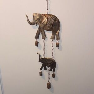 Gold Elephant Wall Hanger/ chime